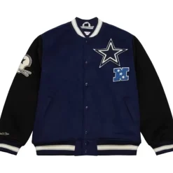 Men Mitchell & Ness Jackets & Outerwear-Team Legacy Varsity Jacket Dallas Cowboys