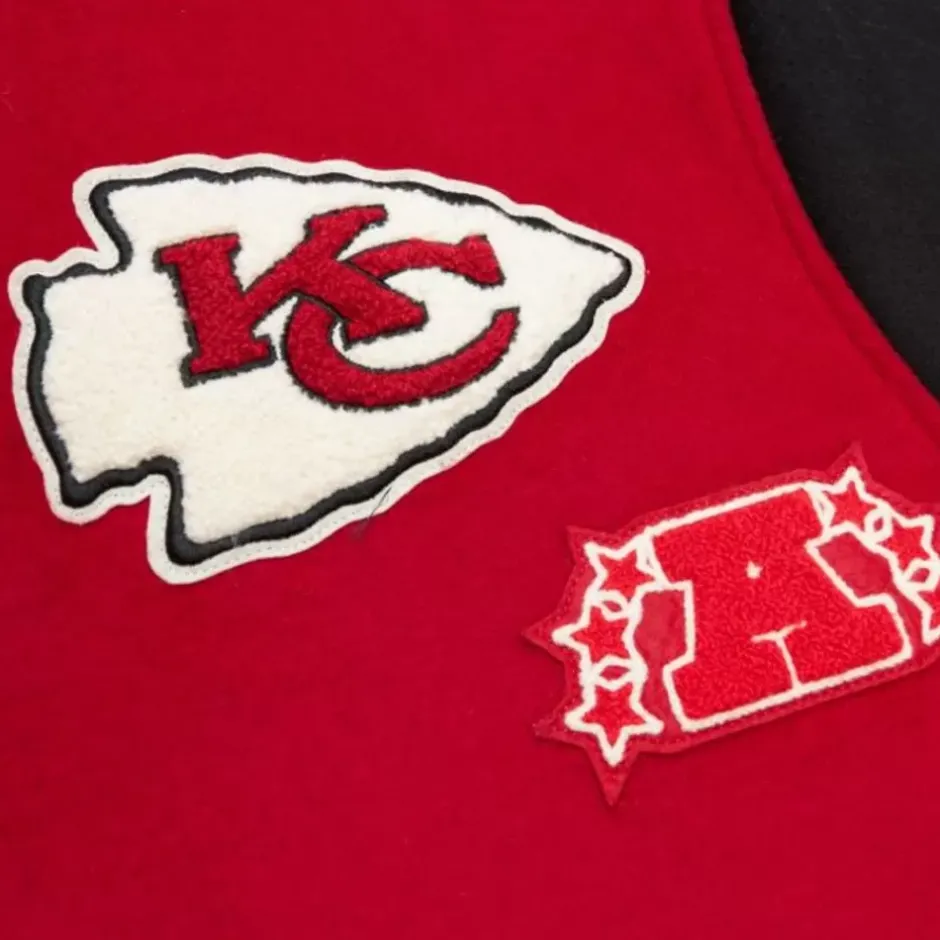 Men Mitchell & Ness Jackets & Outerwear-Team Legacy Varsity Jacket Kansas City Chiefs