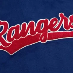 Men Mitchell & Ness Jackets & Outerwear-Team Legacy Varsity Jacket New York Rangers