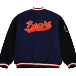 Men Mitchell & Ness Jackets & Outerwear-Team Legacy Varsity Jacket Chicago Bears