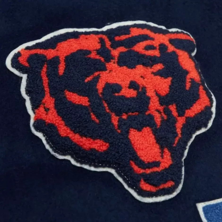 Men Mitchell & Ness Jackets & Outerwear-Team Legacy Varsity Jacket Chicago Bears