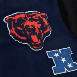 Men Mitchell & Ness Jackets & Outerwear-Team Legacy Varsity Jacket Chicago Bears