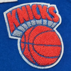 Men Mitchell & Ness Jackets & Outerwear-Team Legacy Varsity Jacket New York Knicks