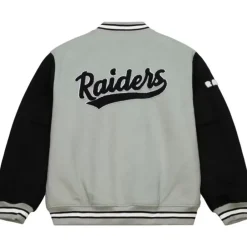 Men Mitchell & Ness Jackets & Outerwear-Team Legacy Varsity Jacket Oakland Raiders