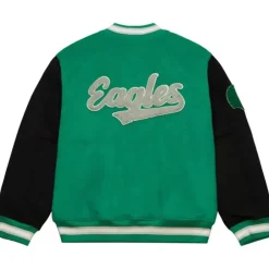 Men Mitchell & Ness Jackets & Outerwear-Team Legacy Varsity Jacket Philadelphia Eagles