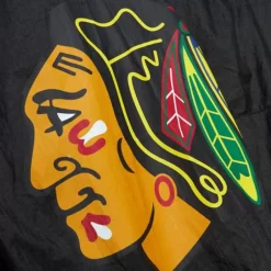 Men Mitchell & Ness Jackets & Outerwear-Team Og 2.0 Anorak Windbreaker Chicago Blackhawks