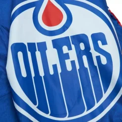 Men Mitchell & Ness Jackets & Outerwear-Team Og 2.0 Anorak Windbreaker Edmonton Oilers