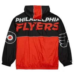Men Mitchell & Ness Jackets & Outerwear-Team Og 2.0 Anorak Windbreaker Philadelphia Flyers