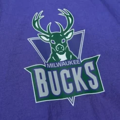 Men Mitchell & Ness Jackets & Outerwear-Team Og 2.0 Anorak Windbreaker Milwaukee Bucks
