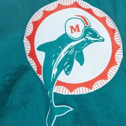Men Mitchell & Ness Jackets & Outerwear-Team Og 2.0 Anorak Windbreaker Miami Dolphins