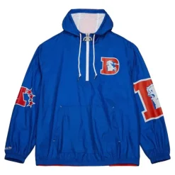 Men Mitchell & Ness Jackets & Outerwear-Team Og 2.0 Anorak Windbreaker Denver Broncos