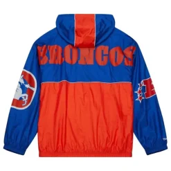 Men Mitchell & Ness Jackets & Outerwear-Team Og 2.0 Anorak Windbreaker Denver Broncos
