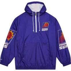 Men Mitchell & Ness Jackets & Outerwear-Team Og 2.0 Anorak Windbreaker Phoenix Suns
