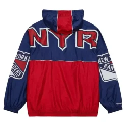 Men Mitchell & Ness Jackets & Outerwear-Team Og 2.0 Anorak Windbreaker New York Rangers