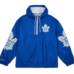 Men Mitchell & Ness Jackets & Outerwear-Team Og 2.0 Anorak Windbreaker Toronto Maple Leafs