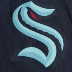 Men Mitchell & Ness Jackets & Outerwear-Team Og 2.0 Anorak Windbreaker Seattle Kraken