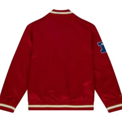Men Mitchell & Ness Jackets & Outerwear-Team Og 2.0 Lightweight Satin Jacket San Francisco 49Ers