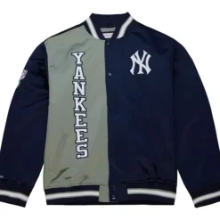 Men Mitchell & Ness Jackets & Outerwear-Team Og 2.0 Lightweight Satin Jacket New York Yankees