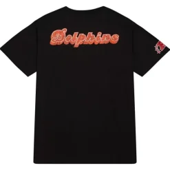 Men Mitchell & Ness T-Shirts & Tops-Team Og 2.0 Ss Tee Miami Dolphins