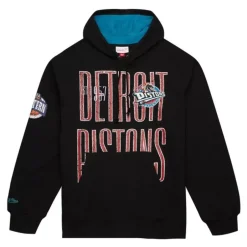Men Mitchell & Ness Hoodies & Sweatshirts-Team Og Fleece 2.0 Detroit Pistons