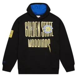 Men Mitchell & Ness Hoodies & Sweatshirts-Team Og Fleece 2.0 Golden State Warriors