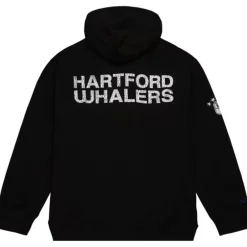 Men Mitchell & Ness Hoodies & Sweatshirts-Team Og Fleece 2.0 Hartford Whalers