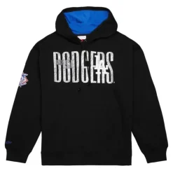 Men Mitchell & Ness Hoodies & Sweatshirts-Team Og Fleece 2.0 Los Angeles Dodgers