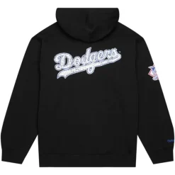 Men Mitchell & Ness Hoodies & Sweatshirts-Team Og Fleece 2.0 Los Angeles Dodgers