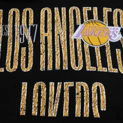 Men Mitchell & Ness Hoodies & Sweatshirts-Team Og Fleece 2.0 Los Angeles Lakers