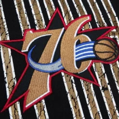 Men Mitchell & Ness Hoodies & Sweatshirts-Team Og Fleece 2.0 Philadelphia 76Ers