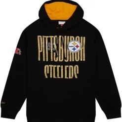 Men Mitchell & Ness Hoodies & Sweatshirts-Team Og Fleece 2.0 Pittsburgh Steelers