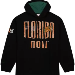 Men Mitchell & Ness Hoodies & Sweatshirts-Team Og Fleece Hoodie Florida A&M University