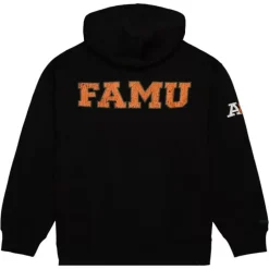 Men Mitchell & Ness Hoodies & Sweatshirts-Team Og Fleece Hoodie Florida A&M University