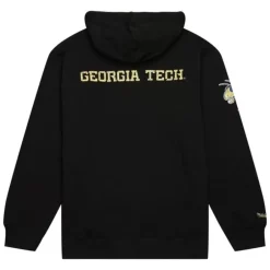 Men Mitchell & Ness Hoodies & Sweatshirts-Team Og Fleece Hoodie Georgia Tech