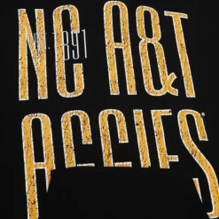 Men Mitchell & Ness Hoodies & Sweatshirts-Team Og Fleece Hoodie North Carolina A&T University