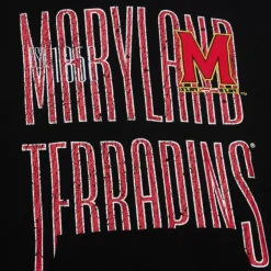 Men Mitchell & Ness Hoodies & Sweatshirts-Team Og Fleece Hoodie University Of Maryland