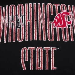 Men Mitchell & Ness Hoodies & Sweatshirts-Team Og Fleece Hoodie Washington State University