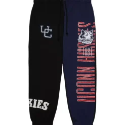 Men Mitchell & Ness Pants-Team Og Fleece Pants University Of Connecticut