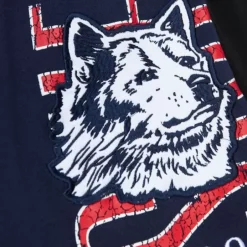 Men Mitchell & Ness Pants-Team Og Fleece Pants University Of Connecticut