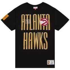 Men Mitchell & Ness T-Shirts & Tops-Team Og Premium Ss Tee Atlanta Hawks