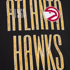 Men Mitchell & Ness T-Shirts & Tops-Team Og Premium Ss Tee Atlanta Hawks
