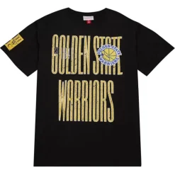 Men Mitchell & Ness T-Shirts & Tops-Team Og Premium Ss Tee Golden State Warriors