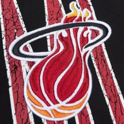 Men Mitchell & Ness T-Shirts & Tops-Team Og Premium Ss Tee Miami Heat