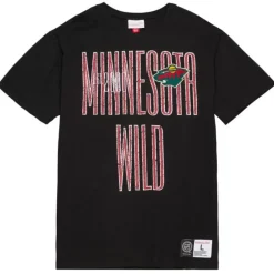 Men Mitchell & Ness T-Shirts & Tops-Team Og Premium Ss Tee Minnesota Wild
