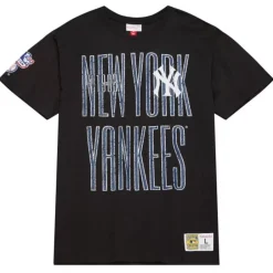 Men Mitchell & Ness T-Shirts & Tops-Team Og Premium Ss Tee New York Yankees