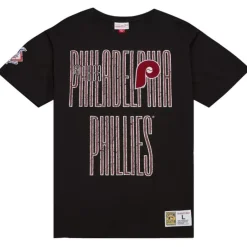 Men Mitchell & Ness T-Shirts & Tops-Team Og Premium Ss Tee Philadelphia Phillies