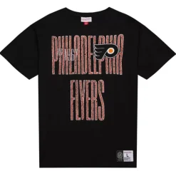 Men Mitchell & Ness T-Shirts & Tops-Team Og Premium Ss Tee Philadelphia Flyers