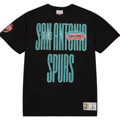 Men Mitchell & Ness T-Shirts & Tops-Team Og Premium Ss Tee San Antonio Spurs