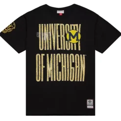 Men Mitchell & Ness T-Shirts & Tops-Team Og Premium Ss Tee University Of Michigan