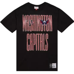 Men Mitchell & Ness T-Shirts & Tops-Team Og Premium Ss Tee Washington Capitals